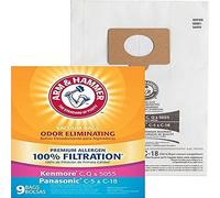 Arm & Hammer A&H Kenmore Style C, Q & 5055 Lot de 9 sacs en papier de qualité supérieure