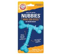 Arm & Hammer: Nubbies TriBone Jouet à mâcher pour Chien Beurre d'arachide Turquoise