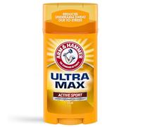 Arm & Hammer Stick large de déodorant anti-transpirant invisible Ultramax Active Sport - 24 heures de propreté - 79 g (Ensemble de 6)