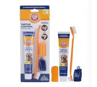 Arm & Hammer Tartar Control Kit Dentaire pour Chien Banane Menthe Blanc