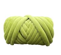Arm Knitting Yarn, Fil épais en velours super, 1 kg, sac blanc for tricot à la main, bricolage, bras, couverture, tapis(Olive green 1KG)