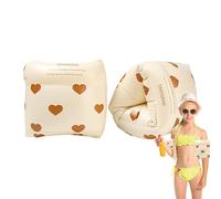 Arm - Learn to Swim Soft Pool Rings, Comfort Fabric Covered Inflatable Bands, Training Water Wings Sleeve, Double Chamber Safety Floating Device, Kids Air Flotation Accessories | for
