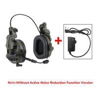 ARM NEXT-Cache-oreilles de tir,casque électronique,protecteur auditif,équipé d'un adaptateur de rail de coque,communication,sauna,téléphone - Type Green with PTT