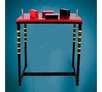 Arm Wrestling Battle Table Equipment Includes Padded Elbow Rests, Arm Wrestling Muscle Exerciser Equipment, Competition Training Arm Wrestling Table(Red)