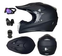 ARMAAN Casques de Motocross avec Lunettes, Masque et Gants, homologués Dot, Casque intégral pour Jeunes Enfants, VTT, BMX, Descente, Quad, Enduro, Dirt Bike,Color H-S