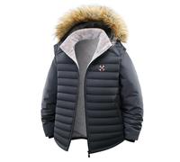 ARMAAN Manteau D'Hiver Homme Pour Resident, Parka Coupe-Vent Avec Capuche Détachable En Fleece, Veste Casual Et Sportive À Evil, Manteau Neige Thermique Activités Extérieures Pour Umbrella,Grey-xx_l