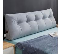ARMAAN Oreiller de Lecture pour Tête de Lit avec Soutien Lombaire - Coussin Bolster Triangle, Housse Amovible Lavable, Dossier pour Lit Canapé Chambre à Coucher,L- L 150cm * D 20cm * H 50cm