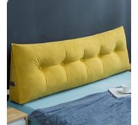 ARMAAN Oreiller de Lecture pour Tête de Lit avec Soutien Lombaire - Coussin Bolster Triangle, Housse Amovible Lavable, Dossier pour Lit Canapé Chambre à Coucher,C- L 150cm * D 20cm * H 50cm