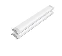 ARMAAN Réglette LED, Blanc Froid 6500K, Bande LED De 0,6 À 1,2 M, Boîtier Intégré Extra-plat Et Étanche À La Poussière, Montage En Saillie Au Plafond Pour Bureau, Maison, Sous-sol, Garage,60cm-2pc