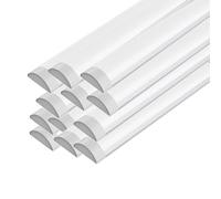 ARMAAN Réglette LED, Blanc Froid 6500K, Bande LED De 0,6 À 1,2 M, Boîtier Intégré Extra-plat Et Étanche À La Poussière, Montage En Saillie Au Plafond Pour Bureau, Maison, Sous-sol, Garage,120cm-12pc