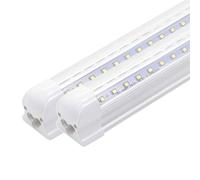 ARMAAN Réglette LED Tube Lumineux - Lumière Chaude 6500K - Plafonnier En Saillie - Angle De Diffusion 180° - Pour Salle De Bain, Cuisine, Atelier, Sous-sol, Entrepôt Et Garage,120cm-2pc