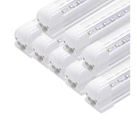 ARMAAN Réglette LED Tube Lumineux - Lumière Chaude 6500K - Plafonnier En Saillie - Angle De Diffusion 180° - Pour Salle De Bain, Cuisine, Atelier, Sous-sol, Entrepôt Et Garage,120cm-8pc