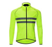 ARMAAN Veste de cyclisme jeunesse à manches longues avec poches arrière, coupe slim, coupe-vent et déperlante, respirante, idéale pour vélo, pêche et activités outdoor,Green A-l