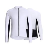 ARMAAN Veste De Cyclisme Unisexe À Manches Longues Hautement Élastique, Durable Et Respirant, Vêtement Sport De Loisirs Léger À Séchage Rapide Pour La Marche Et L'entraînement En Extérieur,White-s