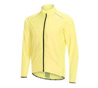 ARMAAN Veste De Cyclisme Unisexe Avec Protection Solaire, Légère Et Compressible, Coupe-vent Et Imperméable, Avec Bandes Réfléchissantes Haute Visibilité, Idéale Pour La Course À Pied,m-Yellow