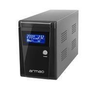 Armac O/1500E/LCD - UPS Line Interactive 1.5kVA, Sinus, 3 Prises Type E, Batterie 12V 9Ah, Ecran LCD, RJ-45, 120x350x188mm