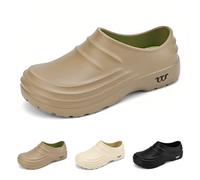 Armadillo Chaussures de chef pour homme et femme - Antidérapantes - Résistantes à l'huile - Imperméables - Légères - Pour la cuisine et le travail, B kaki., 40 2/3 EU