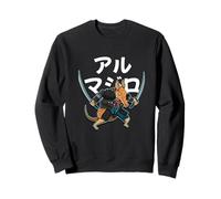 Armadillo Épées Katana Samouraï Punk Art Japonais Sweatshirt