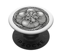 Armadillo Mandala géométrique Art Circulaire PopSockets PopGrip Adhésif