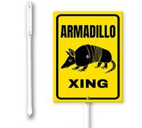Armadillo Panneau de cour avec piquet 11,7 x 15,2 cm en aluminium, facile à installer