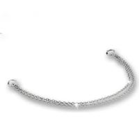 Armäleon Bracelets double chaîne Bijoux de bras Argent massif 925 Femmes ARD007J