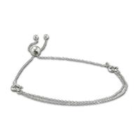 Armäleon Ensemble De Bracelets Pour Femme À Double Design Et Chaîne À Fermoir En Argent 925 Ars007j