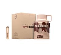 Armaf Odyssey Toffee Coffee Eau de parfum arabe unisexe de longue durée, avec atomiseur rechargeable parfum oriental avec notes de café, sucré de lait et vanille (Toffee Coffee)