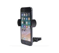 Support Voiture Ventilation Bras rotatif Maintien clip ajustable Noir Bigben