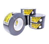 ArmaKit Lot de 6 rouleaux de ruban adhésif robuste, Bande Etancheite Autocollante | 48 mm de large x 50 m de long | Ruban adhésif industriel robuste pour l'intérieur et l'extérieur (noir)