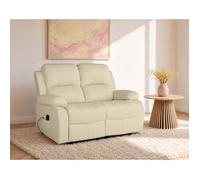 Armand - Canapé 2 places relax électrique en simili - Beige