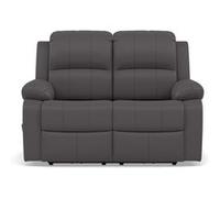 Armand - Canapé 2 places relax électrique en simili - Gris