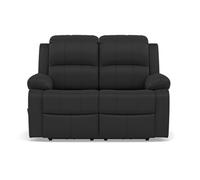Armand - Canapé 2 places relax électrique en simili - Noir Noir G