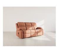 Armand - Canapé 3 places relax électrique en velours côtelé - Terracotta