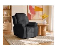 Best Mobilier - Armand - Fauteuil Relax électrique en Cuir Vegan, Noir