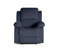 Armand - fauteuil relax électrique en velours côtelé - Bleu marine