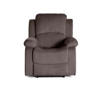 Armand - fauteuil relax électrique en velours côtelé - Marron