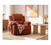 Armand - fauteuil relax électrique en velours côtelé - Terracotta