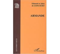 Armande - Jules De Goncourt - L'harmattan - broché - Roman