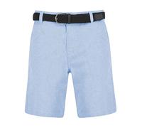 Armando Cotton Chino Shorts with Woven Belt in Blue Oxford - Tokyo Laundry - L