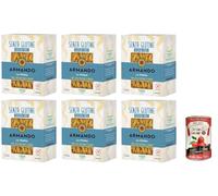 Armando, La Penna, pâtes multigrains sans gluten avec maïs, riz brun et quinoa 400 g + Italian Gourmet Pelati 400 g