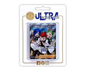 Armando, Rachid et Noa 258/264 Poing de Fusion Dresseur Full Art - Myboost X Epée et Bouclier 8 - Poing de Fusion - Coffret de 10 Cartes Pokémon Françaises