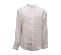 Armani - Af146199 Chemise Coréenne en Lin - Homme - Chemises - Blanc - Taille: M