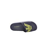 Armani Claquettes Eagle Crest Logo Bleu Marine Homme