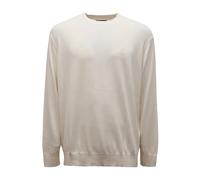 Armani - Cotton Blend Crew Neck Sweater - Homme - Pulls - Blanc - Taille: XL