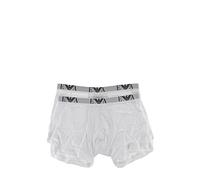 Emporio Armani Underwear 2-Pack Boxer Essential Monogram Caleçon Boxeur, White/White, S (Lot de 2) Homme