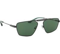 Armani Exchange Unisex Sunglass AX2059S - Couleur du Monture: Gris mat, Couleur de Lentille: Vert foncé