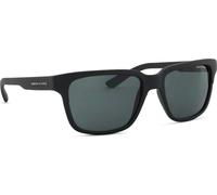Armani Exchange Unisex Sunglass AX4026S - Couleur du Monture: Noir mat & brillant, Couleur de Lentille: Gris