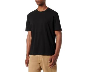 Armani Exchange 1991 Milano/New York Text Creating Central Square on Regular Fit Tee T-Shirt, Noir, M Homme