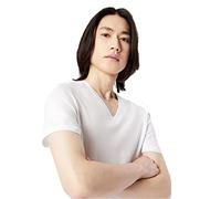 Armani Exchange Pima Cotton V-Neck T-Shirt, Blanc (White), Large Homme