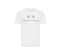 Armani Exchange T-shirt manches courtes 8nztcj-z8h4z Homme col arrondi blanc 100% coton XXL